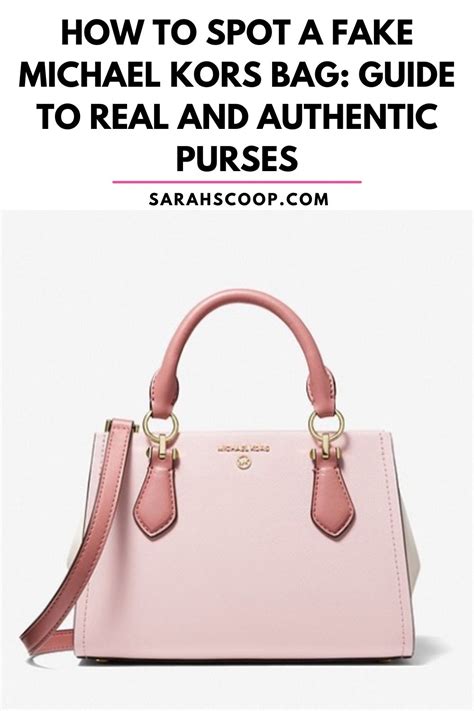 how to tell if it's a genuine michael kors purse|real Michael Kors purse.